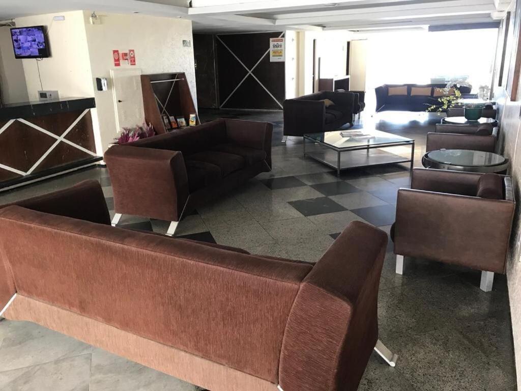 605 Flat Mobiliado Com Vista Lateral Mar Na Praia De Iracema Com Ventilador Fortaleza  Eksteriør billede
