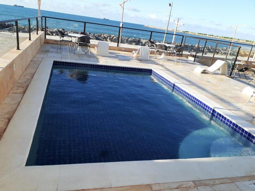 605 Flat Mobiliado Com Vista Lateral Mar Na Praia De Iracema Com Ventilador Fortaleza  Eksteriør billede